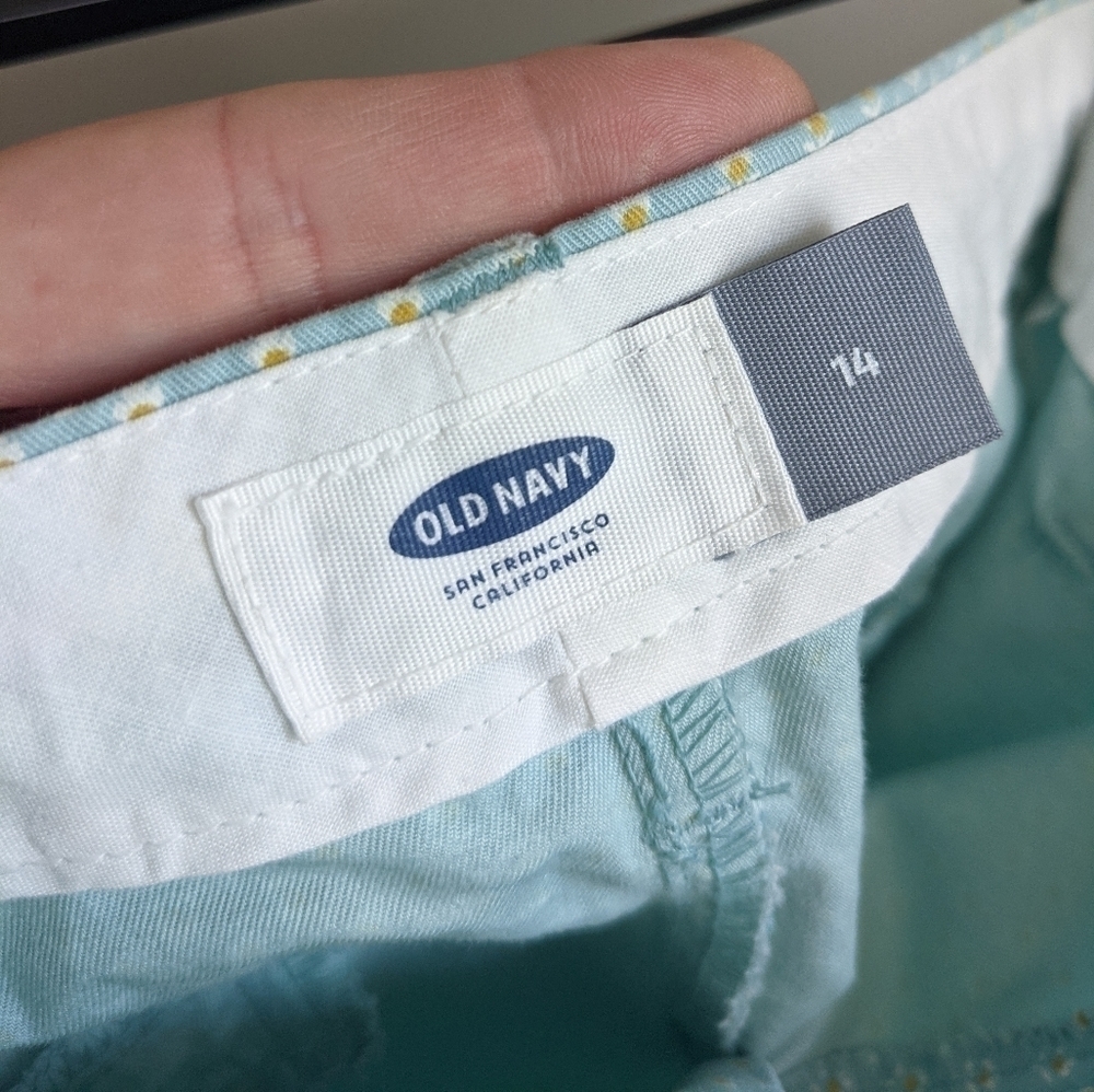 CUTE Old Navy Cotton Shorts Light Blue 14 - Picture 6 of 9